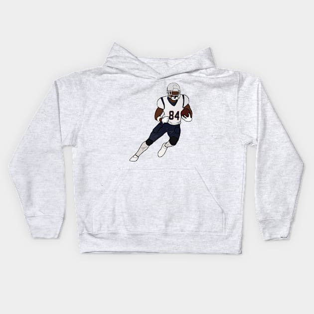 Antonio Brown New England Patriots Kids Hoodie by xavierjfong